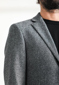 Blazer Laine Mérinos Moon Chevrons Gris
